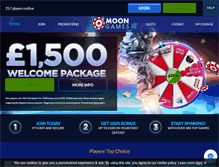 Tablet Screenshot of moongames.com